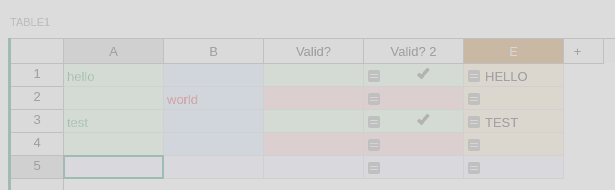 The same grid with a semi-transparent gray overlay on top of it