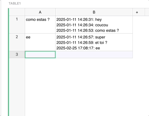 Log trigger formula