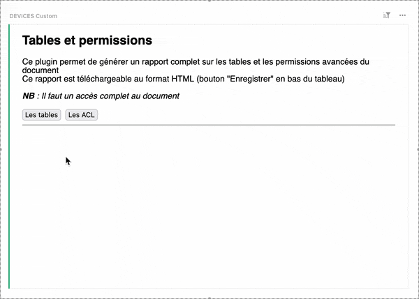 HTML doc reports