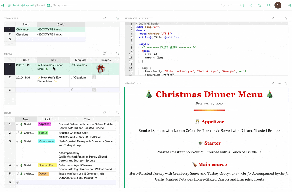 LiquidJS widget