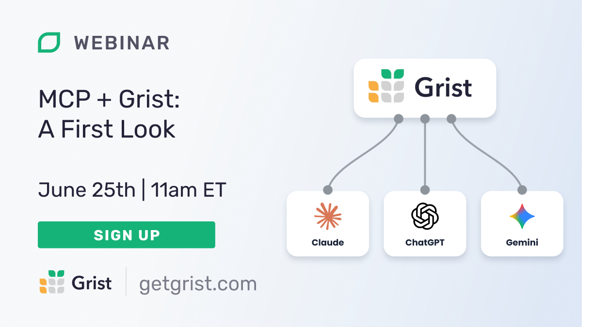 MCP + Grist: A First Look